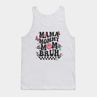 Groovy Vintage Mama Mommy Mom Bruh Funny Mother's Day Tank Top